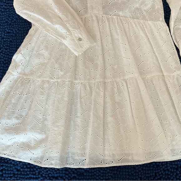RAILS White Eyelet Long-Sleeve Peasant Dress-NWOT - Picture 7 of 15